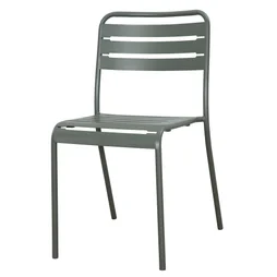 Chaise de jardin Café en acier vert