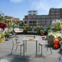 Chaise de jardin Café en acier vert