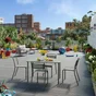 Chaise de jardin Café en acier vert