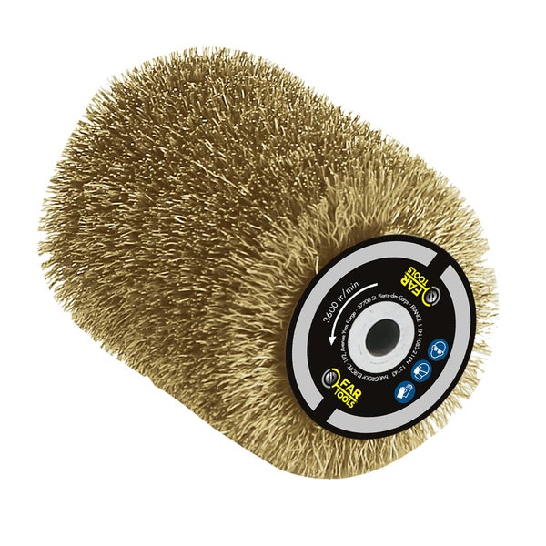 Brosse en laiton FARTOOLS pour rénovateur 115018, 80 x 100 mm