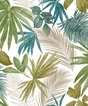Papier peint intissé Wild palms vert