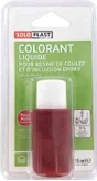 Colorant pour résine époxy en poudre Soloplast 15ml rouge rubis transparent