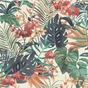 Papier peint intissé Jungle orchidée multicolore