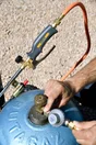 Adaptateur type 511 Hozelock pour bouteille de gaz valve automatique Ø 20mm