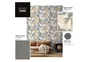 Papier peint vinyle Wild palms gris