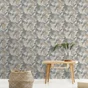 Papier peint vinyle Wild palms gris