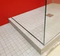 Barre de seuil pour porte de douche noir mat 120 cm