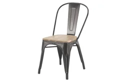 Chaise de jardin Oxford en acier gris / argent