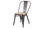 Chaise de jardin Oxford en acier gris / argent