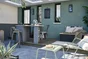Chaise de jardin Oxford en acier gris / argent
