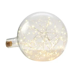Lampe en verre blanc chaud