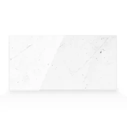 Lot de 2 crédences adhésives Carrera marbre, blanc et gris, 57.3 cm x 29.4 cm