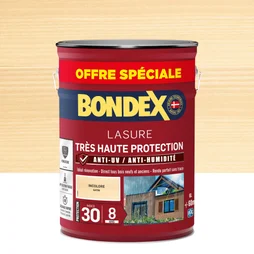 Lasure BONDEX très haute protection 8 ans incolore satine 6 l