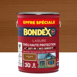 Lasure BONDEX très haute protection 8 ans chêne moyen satiné 6 l