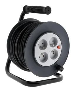 Enrouleur de câble électrique bricolage L.25m H05VV-F 3G1.5, ZENITECH