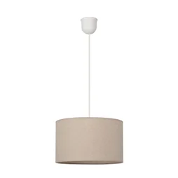 Suspension Cylindre, coton, grège, Diam.28 cm, E27