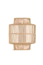 Applique E14, acier / papier, blanc, Cancun, COREP