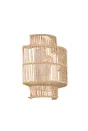 Applique E14, acier / papier, blanc, Cancun, COREP