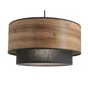 Suspension Stratos bosk, acier, diam.38 cm, E27, noir