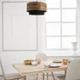 Suspension Stratos bosk, acier, diam.38 cm, E27, noir
