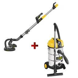 Aspirateur de chantier eau, poussières et plâtre FARTOOLS 615163, 18 kPa, 30 l