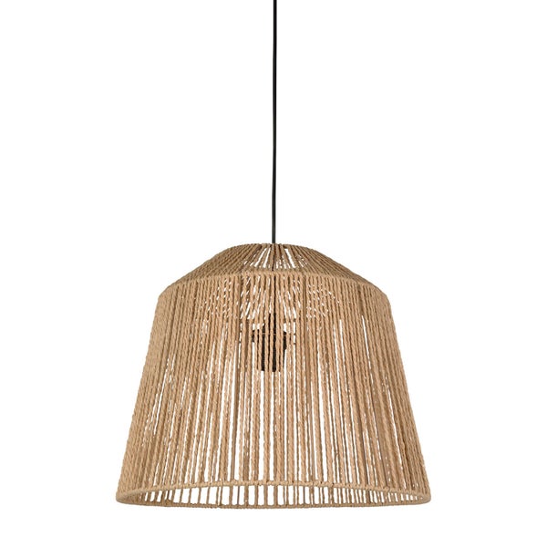 Suspension Quintana, papier, beige, diam.40 cm, E27