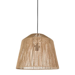 Suspension Quintana, papier, beige, diam.40 cm, E27