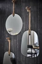 Miroir ovale Corda, l.43 x H.54.5 cm