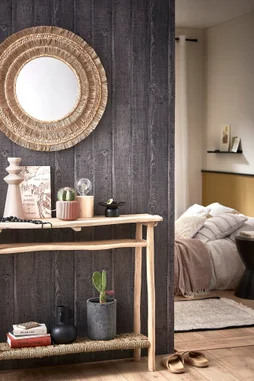 Miroir rond Broka naturel diam.65 cm