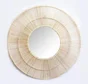 Miroir rond Borneo naturel diam.100 cm