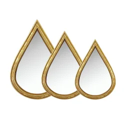 Assortiment de 3 miroirs irregulier Gouttes, 12, 14 et 17 cm