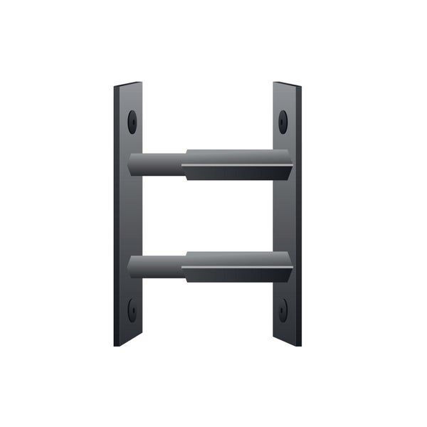 2 barreaux télescopiques pour fenêtre, acier gris, MOTTEZ, L.30 à 55 cm