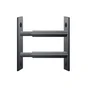2 barreaux télescopiques pour fenêtre, acier gris, MOTTEZ, L.55 à 103 cm