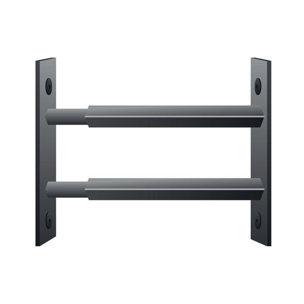 2 barreaux télescopiques pour fenêtre, acier gris MOTTEZ, L.99 à 188 cm