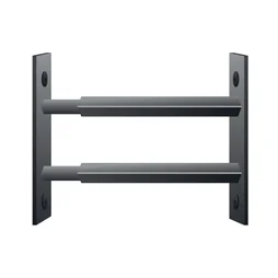 2 barreaux télescopiques pour fenêtre, acier gris MOTTEZ, L.99 à 188 cm