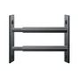 2 barreaux télescopiques pour fenêtre, acier gris MOTTEZ, L.99 à 188 cm