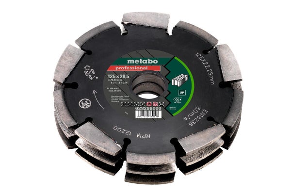 Disque diamant segmenté pour multimatière METABO, diam. 125 mm, Fs3