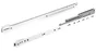 Coulisse pour tiroir à galets, HETTICH 20 kg L.50 cm