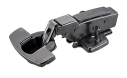 Charnière invisible acier pour meuble, amorti 1/2 applique rentrant 35 mm