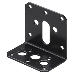 Equerre noir HETTICH, l.38 mm x P.58 cm
