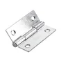 Lot de 2 charnières universel acier pour meuble, L.36 x l.45 mm