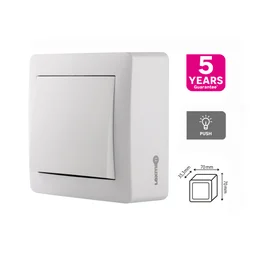 Poussoir saillie surface, blanc LEXMAN