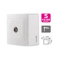 Prise tv saillie surface LEXMAN blanc