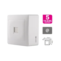 Prise RJ45 saillie surface LEXMAN blanc