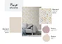 Papier peint intissé Textile mat INSPIRE beige moon
