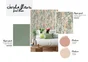 Papier peint intissé Textile mat INSPIRE vert kaki