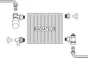 Kit thermostatique T301 équerre universel complet D14 SOMATHERM