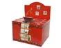 Etiquette cadeau adhesive motif Noel 6x3,5cm or/couleur rouleau 5m