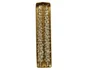 Bougie paraffine forme sapin 3h d2x25cm or pailletee lot de 2