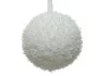 Boule Noel mousse d10cm blanc glace -unite